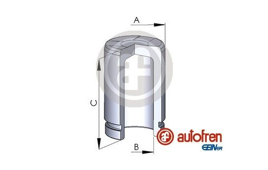 Piston, brake caliper