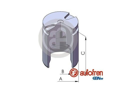 Piston, brake caliper