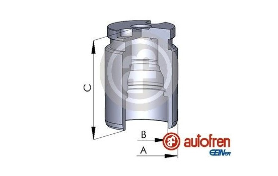 Piston, brake caliper