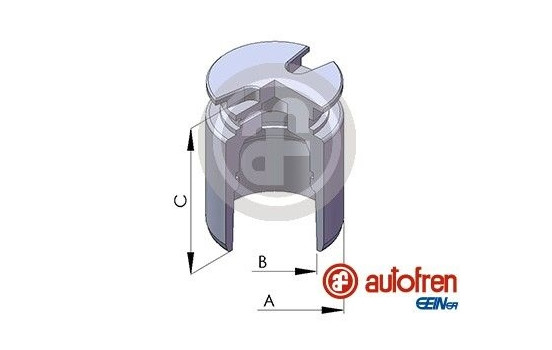 Piston, brake caliper