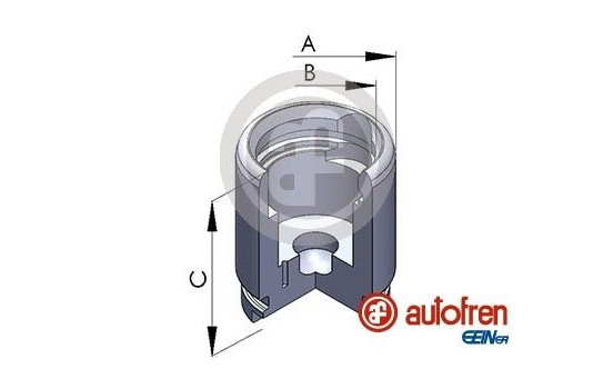 Piston, brake caliper