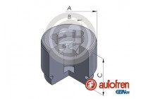 Piston, brake caliper