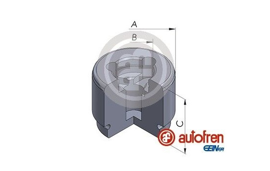 Piston, brake caliper