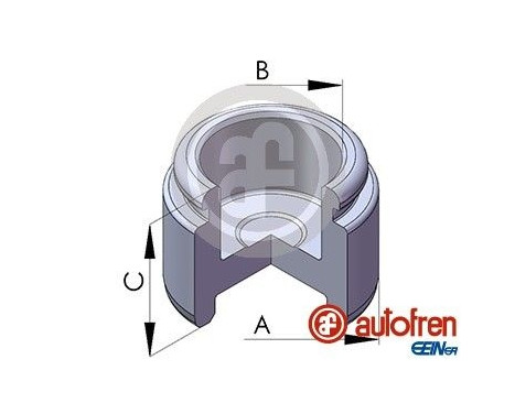 Piston, brake caliper