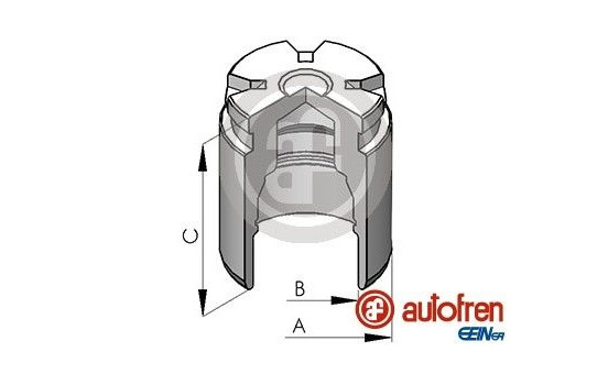 Piston, brake caliper