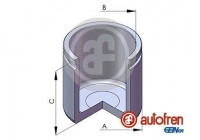 Piston, brake caliper