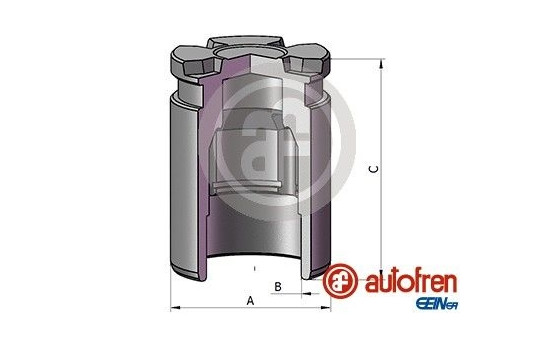 Piston, brake caliper