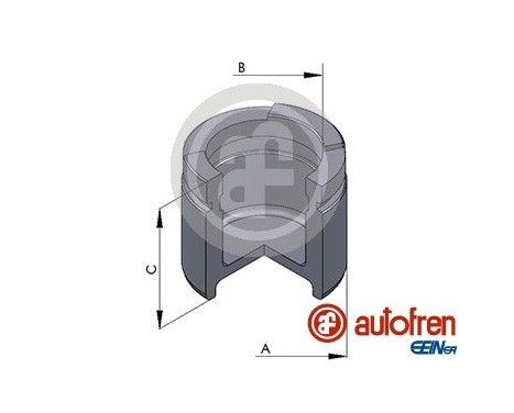 Piston, brake caliper