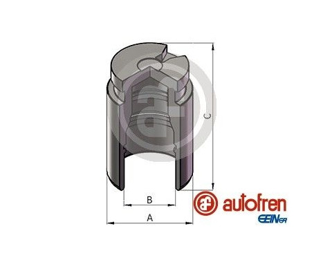 Piston, brake caliper