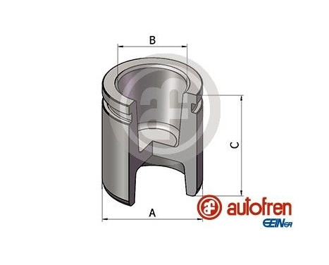 Piston, brake caliper