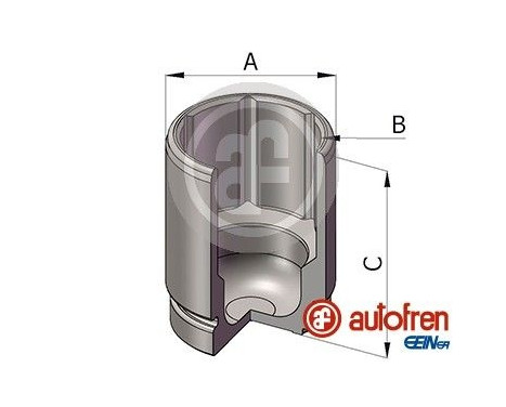 Piston, brake caliper