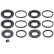 Repair kit, brake caliper 43194 ABS