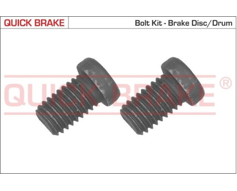 Screw set, brake disc