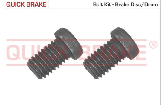 Screw set, brake disc