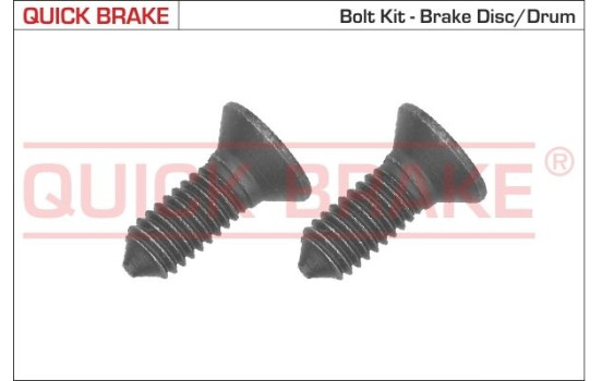 Screw set, brake disc