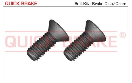 Screw set, brake disc