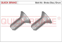 Screw set, brake disc