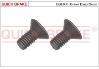 Screw set, brake disc