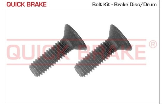 Screw set, brake disc