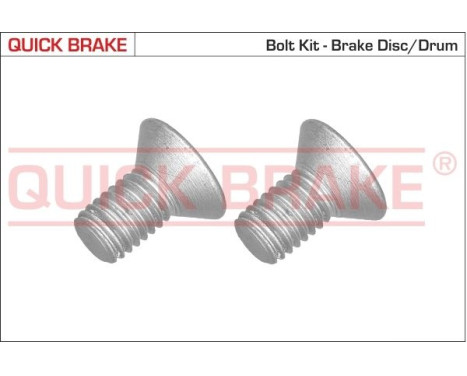 Screw set, brake disc