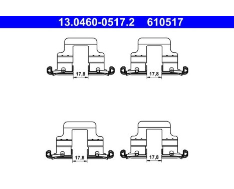 Accessory kit, disc brake pad