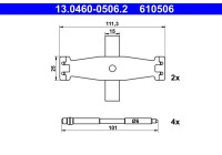 Accessory kit, disc brake pad