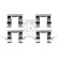 Accessory set, disc brake pad 185271 FEBI