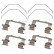 Accessory set, disc brake pad 1921Q ABS