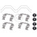Accessory set, disc brake pad 1957Q ABS