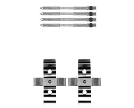Accessory set, disc brake pad
