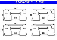 Accessory set, disc brake pad