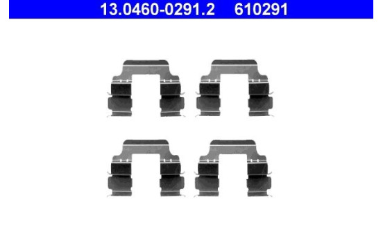 Accessory set, disc brake pad