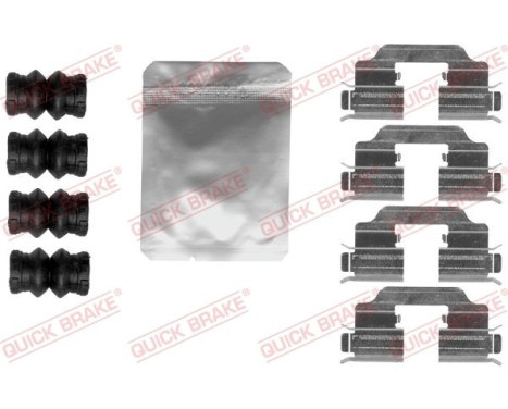 Accessory set, disc brake pad