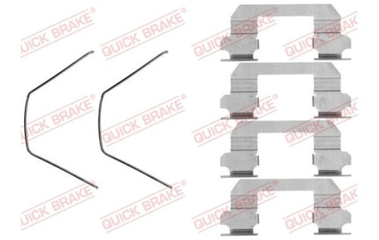 Accessory set, disc brake pad