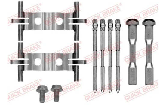 Accessory set, disc brake pad
