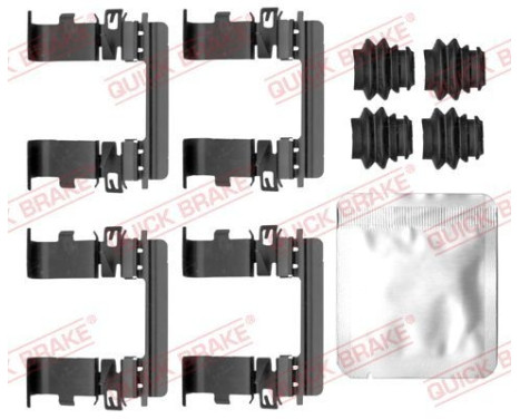 Accessory set, disc brake pad