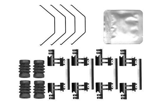 Accessory set, disc brake pad