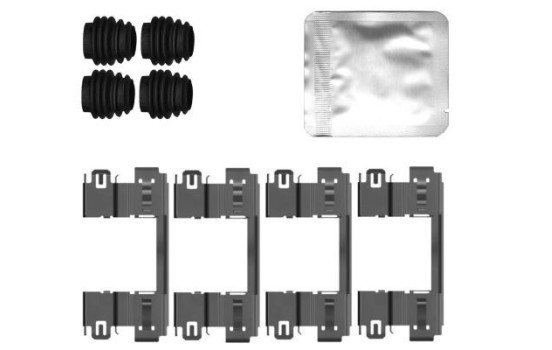 Accessory set, disc brake pad