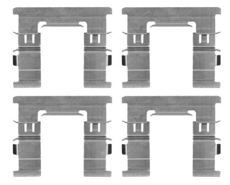 Accessory set, disc brake pad