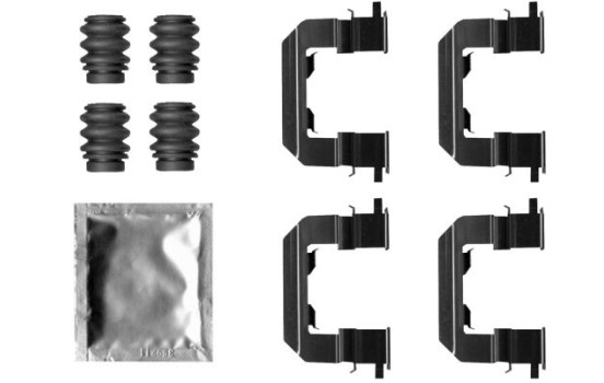 Accessory set, disc brake pad