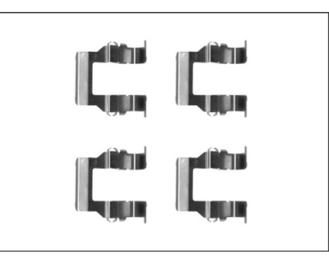 Accessory set, disc brake pad