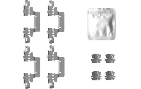 Accessory set, disc brake pad