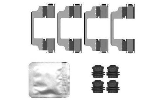 Accessory set, disc brake pad