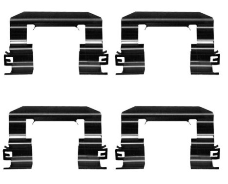 Accessory set, disc brake pad