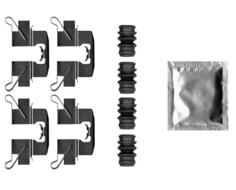 Accessory set, disc brake pad