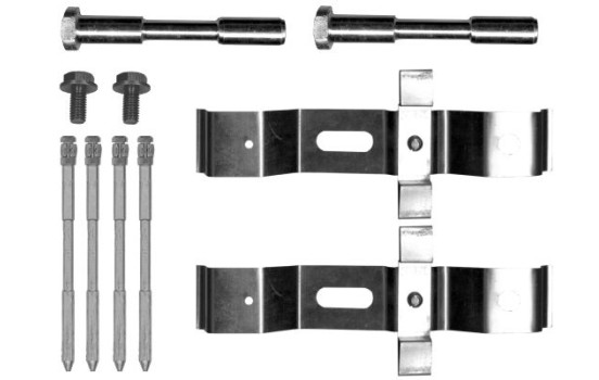 Accessory set, disc brake pad