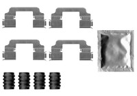 Accessory set, disc brake pad