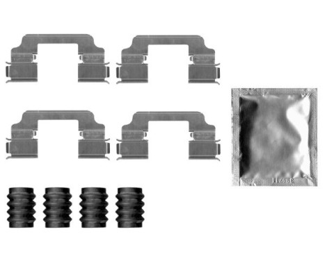 Accessory set, disc brake pad