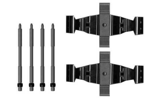 Accessory set, disc brake pad