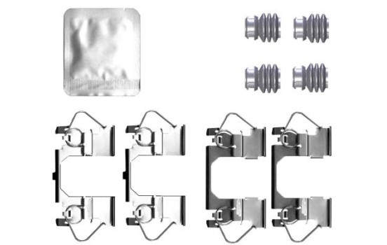 Accessory set, disc brake pad